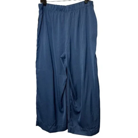 Banana Republic wide leg pants blue women's size L - Picture 3 of 4